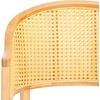 SAFAVIEH Couture Collection Rogue Black/Natural Rattan 23-inch Seat Height Counter Stool (Fully Assembled)(Natural)