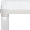 SAFAVIEH Couture Collection Suzanna Clear Acrylic/Silver Square Accent Table(Silver)