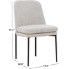 SAFAVIEH Couture Collection Tamarie Light Grey/Black Chenille Dining Chair