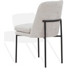 SAFAVIEH Couture Collection Tamarie Light Grey/Black Chenille Dining Chair