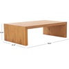 SAFAVIEH Couture Collection Tawney Black Rectangle Coffee Table(Natural)