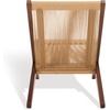 SAFAVIEH Couture Collection Trisha Walnut/Natural Solid Wood Folding Rope Accent Chair
