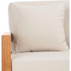 SAFAVIEH Couture Montford Brazilian Teak Indoor/Outdoor Sofa(Beige)