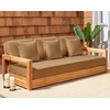 SAFAVIEH Couture Montford Brazilian Teak Indoor/Outdoor Sofa(Grey)