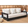 SAFAVIEH Couture Montford Brazilian Teak Indoor/Outdoor Sofa(Navy)
