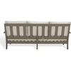 SAFAVIEH Couture Outdoor – Martinique 3-Seat Sofa – Natural & Navy – Teak Wood – Slatted Coastal Design – Ideal for Patio, Deck, Porch, Backyard, 18.3″ Seat Height (CPT1013J)(Light Grey/Beige)