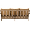 SAFAVIEH Couture Outdoor – Martinique 3-Seat Sofa – Natural & Navy – Teak Wood – Slatted Coastal Design – Ideal for Patio, Deck, Porch, Backyard, 18.3″ Seat Height (CPT1013J)(Natural/Brown)