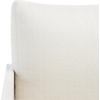 SAFAVIEH Couture Outdoor Collection Chrissie Whitewash/White Linen Solid Wood Patio Sofa