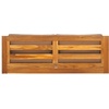 SAFAVIEH Couture Outdoor Collection Kauai Natural/Beige Teak Solid Wood Patio Sofa(Natural/Brown)
