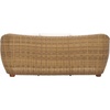 SAFAVIEH Couture Outdoor Collection Melbourne Natural/White Cushion Wicker Sofa