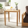 SAFAVIEH Couture Outdoor Collection Samoa Natural Brown Brazilian Teak Solid Wood Patio Accent Table