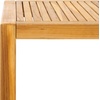 SAFAVIEH Couture Outdoor Collection Samoa Natural Brown Brazilian Teak Solid Wood Patio Accent Table