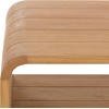 SAFAVIEH Couture Outdoor Patio Furniture Collection – Cove Teak Solid Wood Slatted Rectangular Coffee Table (CPT2018)(Natural)