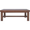 SAFAVIEH Couture Outdoor Patio Furniture Collection – Cruise Eucalyptus Wood Coffee Table, Walnut, Rectangular Patio Coffee Table for Outdoor Living Spaces (CPT1075A)(Walnut)