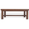 SAFAVIEH Couture Outdoor Patio Furniture Collection – Cruise Eucalyptus Wood Coffee Table, Walnut, Rectangular Patio Coffee Table for Outdoor Living Spaces (CPT1075A)(Walnut)