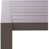 SAFAVIEH Couture Outdoor Patio Furniture Collection – Donaldo Rectangular Coffee Table, Dark Grey Aluminum Frame with Slatted Top (CPT4012A)(Dark Grey)