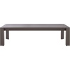 SAFAVIEH Couture Outdoor Patio Furniture Collection – Donaldo Rectangular Coffee Table, Dark Grey Aluminum Frame with Slatted Top (CPT4012A)(Dark Grey)