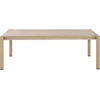 SAFAVIEH Couture Outdoor Patio Furniture Collection – Dorianna Rectangular Coffee Table, Sand Wood Slatted Top (CPT4006A)(Sand)