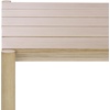 SAFAVIEH Couture Outdoor Patio Furniture Collection – Dorianna Rectangular Coffee Table, Sand Wood Slatted Top (CPT4006A)(Sand)