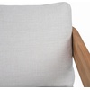 SAFAVIEH Couture Outdoor Patio Furniture Collection – Leilani Natural Teak Patio Sofa, Outdoor Sofa with White Cushions (CPT1082A)(White/Natural Teak)
