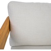 SAFAVIEH Couture Outdoor Patio Furniture Collection – Leilani Natural Teak Wood Swivel Patio Chair, Outdoor Accent Chair with White Cushions (CPT1080A)(White/Natural Teak)
