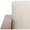 SAFAVIEH Couture Outdoor Patio Furniture Collection – Santiago Natural Eucalyptus Patio Sofa with Beige Cushions, Modern Seating (CPT1051A)(Natural/Beige)