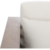 SAFAVIEH Couture Outdoor Patio Furniture Collection – Tortuga Natural Eucalyptus Patio Sofa with White Cushions, Modern Seating (CPT1048A)(Natural/White)