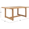 SAFAVIEH Home Collection Montford Teak Couture Dining Table