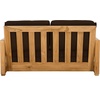 Safavieh CPT1003A Couture Montford Wood Loveseat, 1′ x 1′, Brazilian Teak/Beige(White)