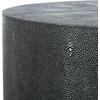 Safavieh Couture Collection Diesel Black Faux Shagreen Round End Table(Black)