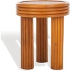 SAFAVIEH Couture Collection Bayard Natural Rattan Round Accent Table (Fully Assembled)