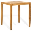 SAFAVIEH Couture Outdoor Collection Samoa Natural Brown Brazilian Teak Solid Wood Patio Accent Table
