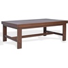 SAFAVIEH Couture Outdoor Patio Furniture Collection – Cruise Eucalyptus Wood Coffee Table, Walnut, Rectangular Patio Coffee Table for Outdoor Living Spaces (CPT1075A)(Walnut)