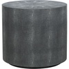 Safavieh Couture Collection Diesel Black Faux Shagreen Round End Table(Black)