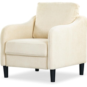 SAFAVIEH Couture Collection Edalynn Modern Cream Accent Chair(Cream)