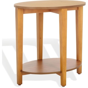 SAFAVIEH Couture Collection Leonardi Black Oval Top Accent Table(Natural)