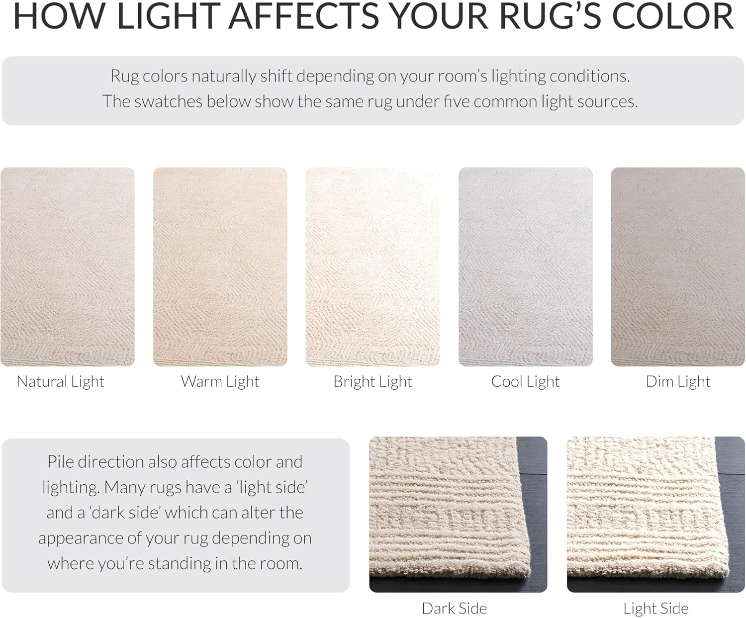 image:imageSAFAVIEH Abstract Collection Area Rug 10 Square Ivory amp Charcoal Handmade Wool Ideal for High Traffic Areas in Living Room Bedroom ABT340HIvoryBeige