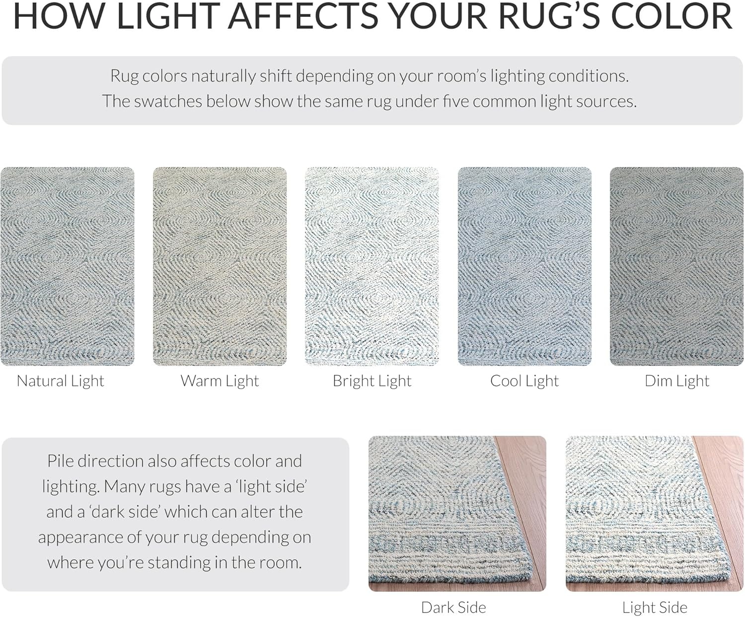image:imageSAFAVIEH Abstract Collection Area Rug 10 Square Ivory amp Charcoal Handmade Wool Ideal for High Traffic Areas in Living Room Bedroom ABT340HIvoryBlue