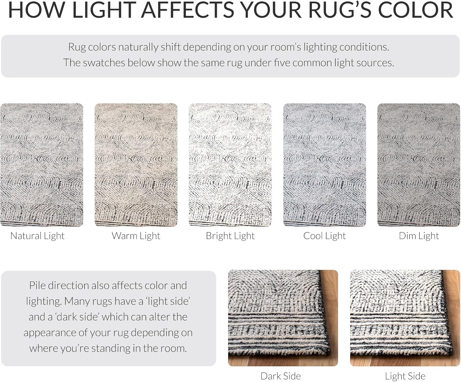 image:imageSAFAVIEH Abstract Collection Area Rug 10 Square Ivory amp Charcoal Handmade Wool Ideal for High Traffic Areas in Living Room Bedroom ABT340HIvoryCharcoal