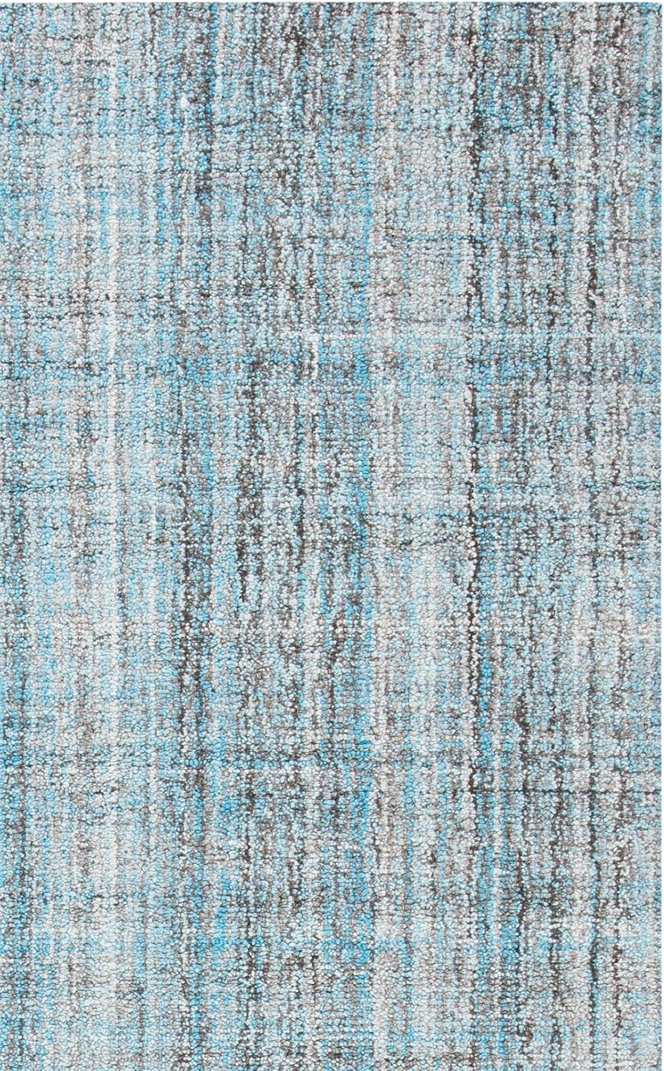 image:imageSAFAVIEH Abstract Collection Area Rug 8 Round Ivory amp Beige Handmade Wool amp Viscose Ideal for High Traffic Areas in Living Room Bedroom ABT141DBlueMulti