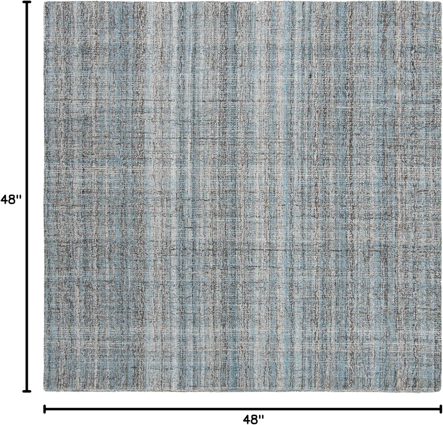 image:imageSAFAVIEH Abstract Collection Area Rug 8 Round Ivory amp Beige Handmade Wool amp Viscose Ideal for High Traffic Areas in Living Room Bedroom ABT141DBlueMulti