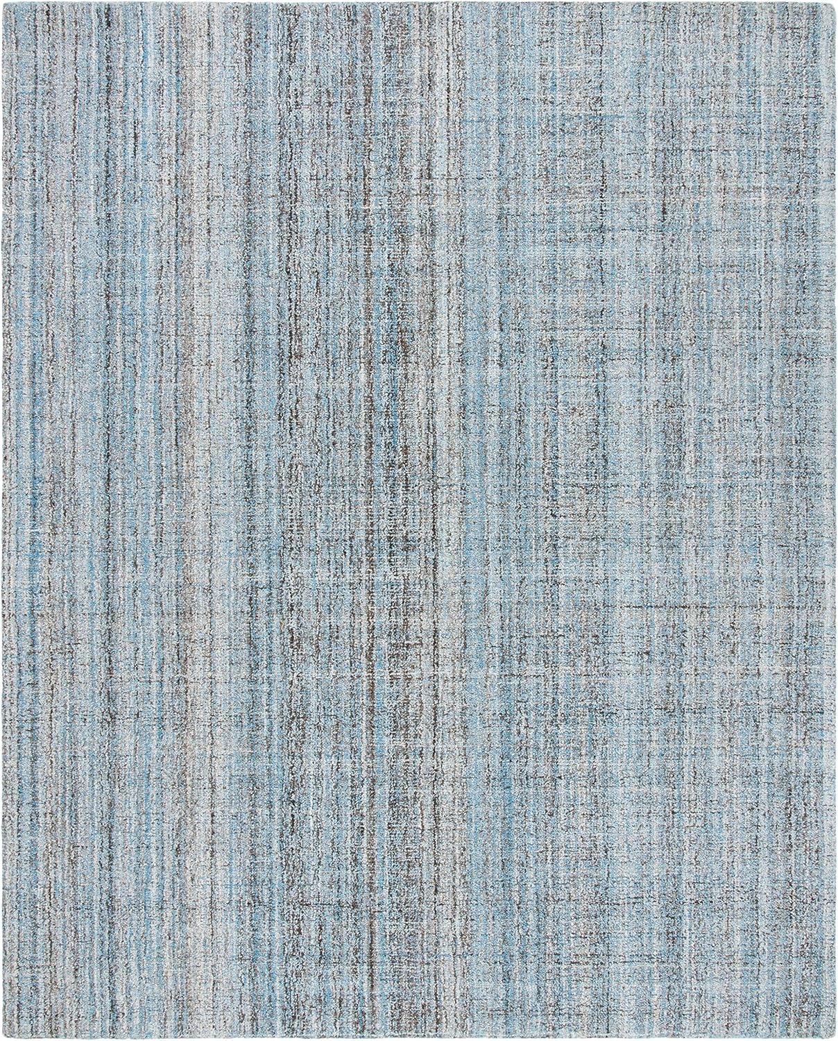 image:imageSAFAVIEH Abstract Collection Area Rug 8 Round Ivory amp Beige Handmade Wool amp Viscose Ideal for High Traffic Areas in Living Room Bedroom ABT141DBlueMulti