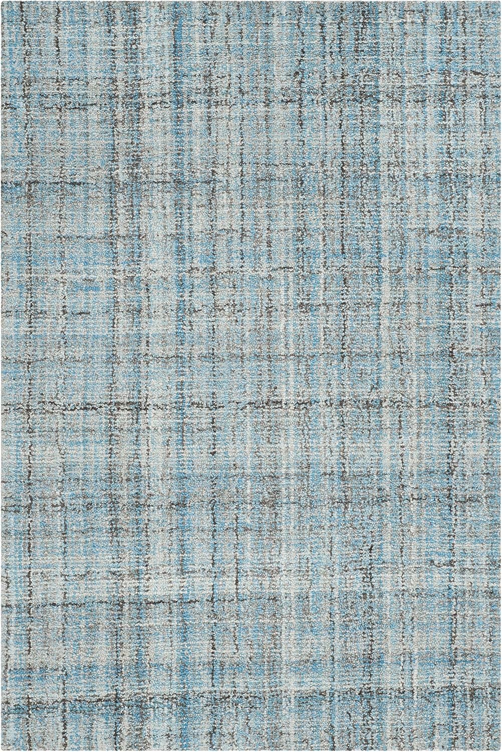 image:imageSAFAVIEH Abstract Collection Area Rug 8 Round Ivory amp Beige Handmade Wool amp Viscose Ideal for High Traffic Areas in Living Room Bedroom ABT141DBlueMulti