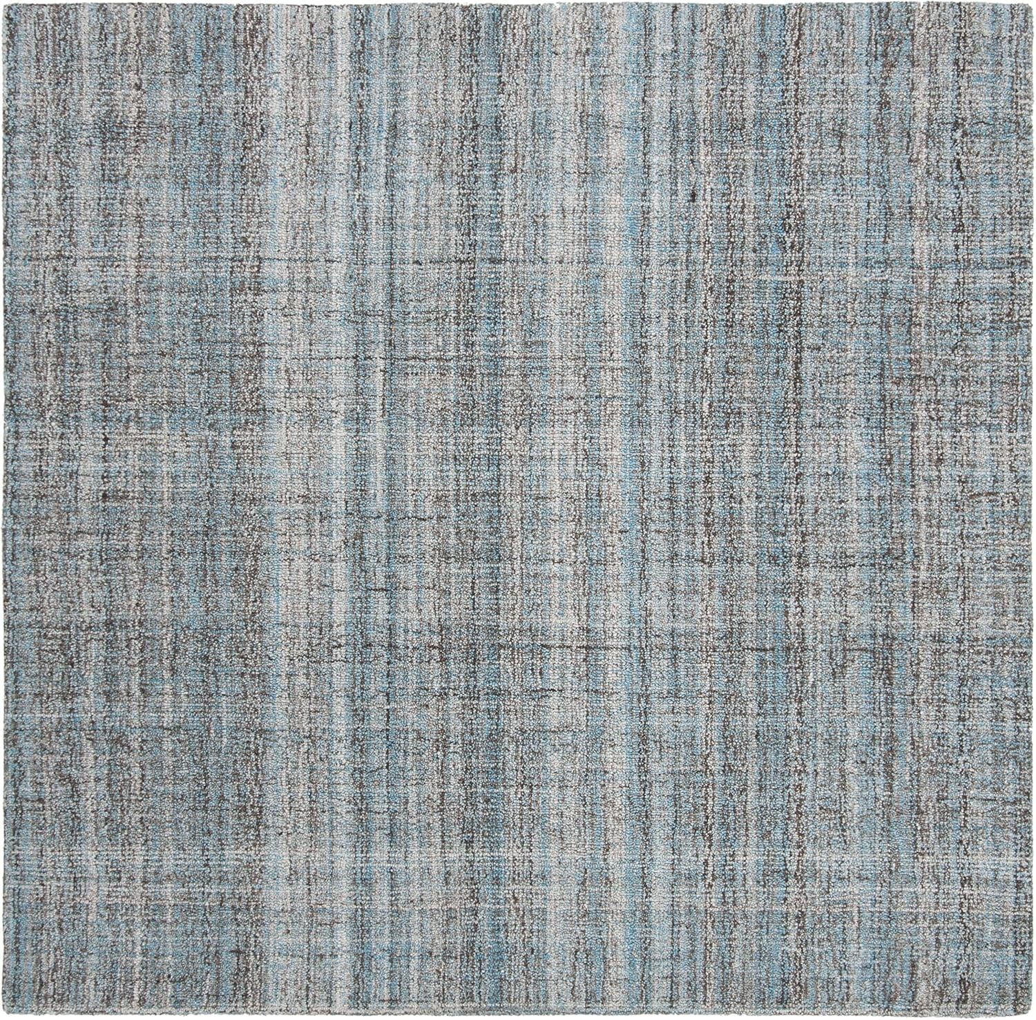 image:imageSAFAVIEH Abstract Collection Area Rug 8 Round Ivory amp Beige Handmade Wool amp Viscose Ideal for High Traffic Areas in Living Room Bedroom ABT141DBlueMulti