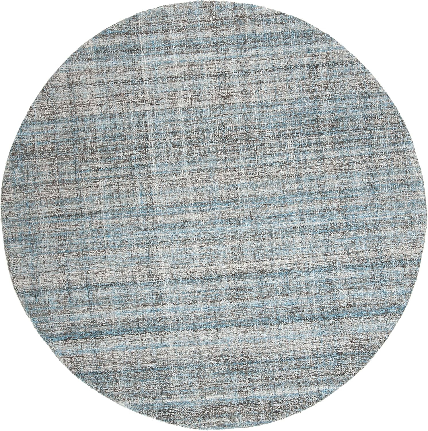 image:imageSAFAVIEH Abstract Collection Area Rug 8 Round Ivory amp Beige Handmade Wool amp Viscose Ideal for High Traffic Areas in Living Room Bedroom ABT141DBlueMulti