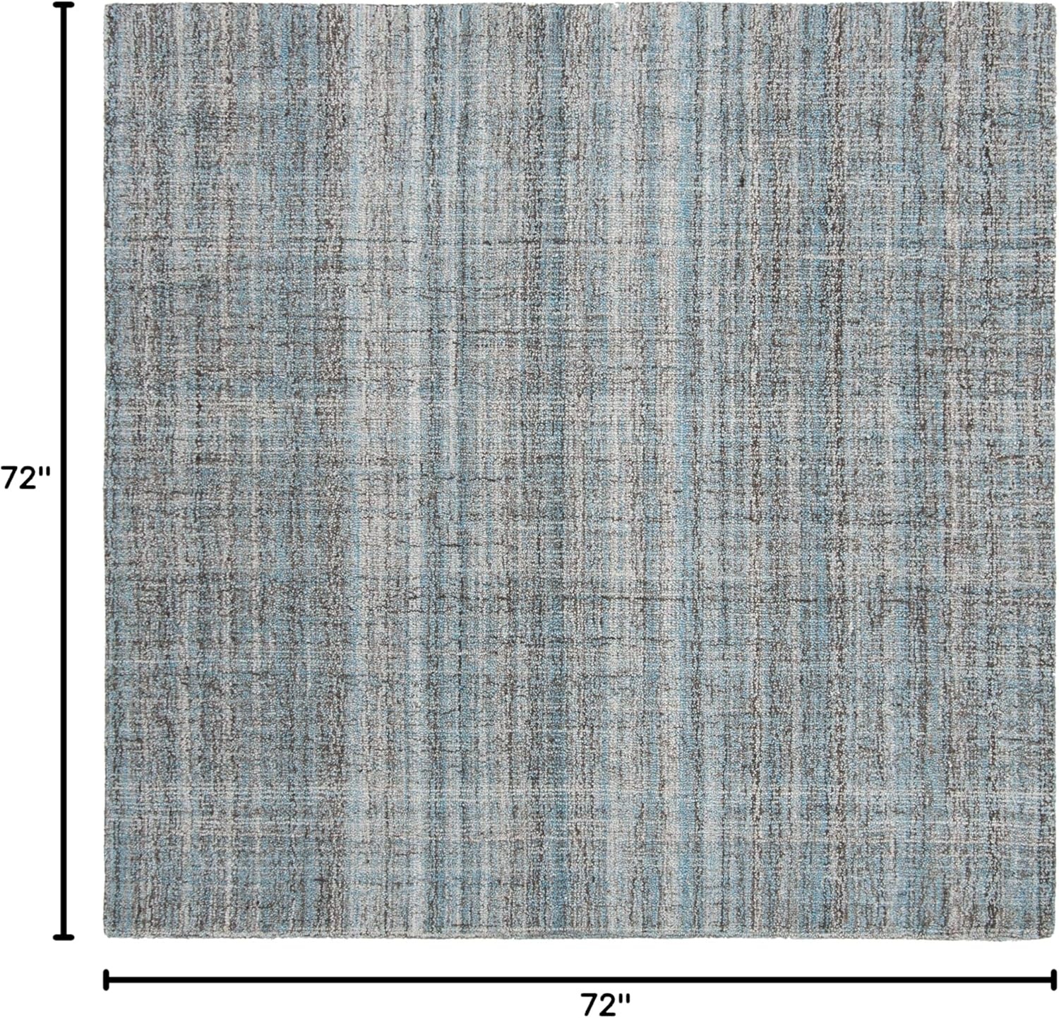 image:imageSAFAVIEH Abstract Collection Area Rug 8 Round Ivory amp Beige Handmade Wool amp Viscose Ideal for High Traffic Areas in Living Room Bedroom ABT141DBlueMulti