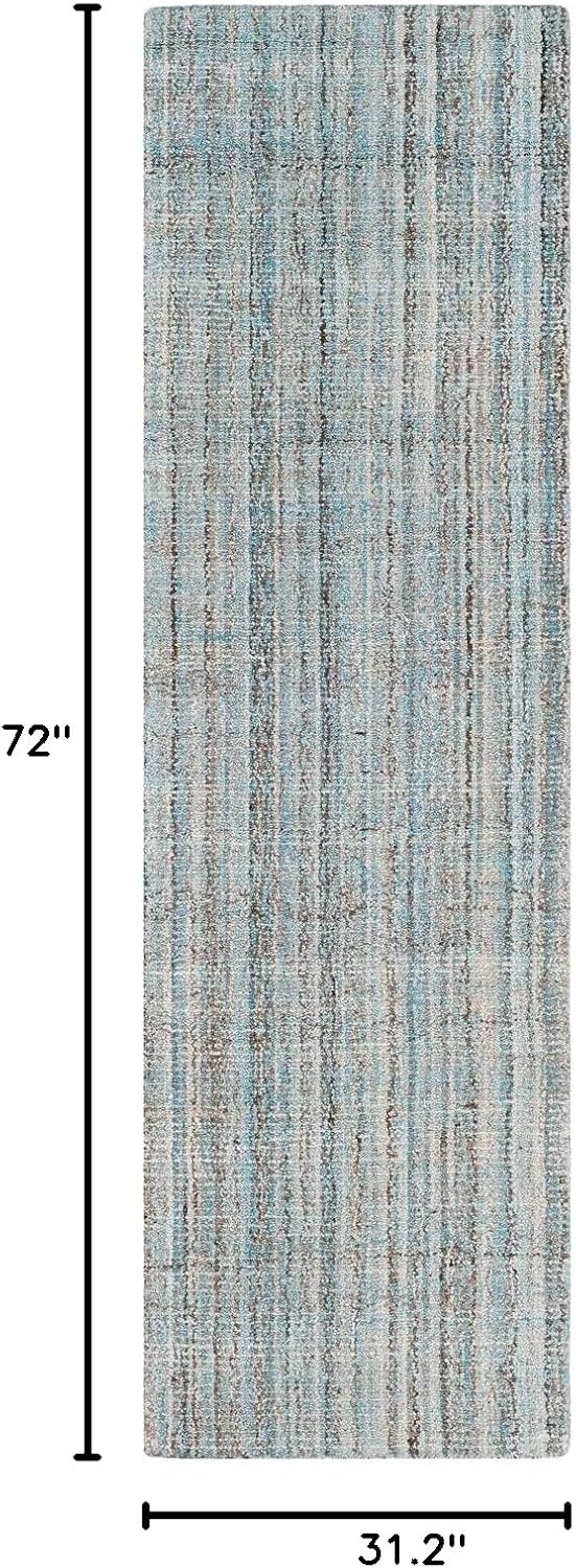 image:imageSAFAVIEH Abstract Collection Area Rug 8 Round Ivory amp Beige Handmade Wool amp Viscose Ideal for High Traffic Areas in Living Room Bedroom ABT141DBlueMulti