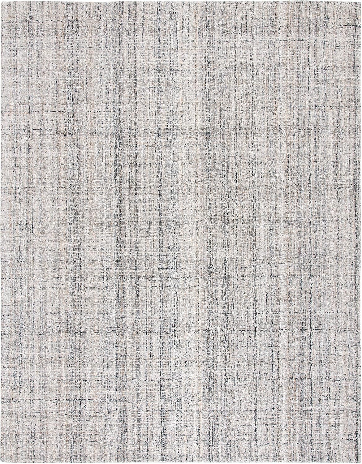 image:imageSAFAVIEH Abstract Collection Area Rug 8 Round Ivory amp Beige Handmade Wool amp Viscose Ideal for High Traffic Areas in Living Room Bedroom ABT141DCamelBlack