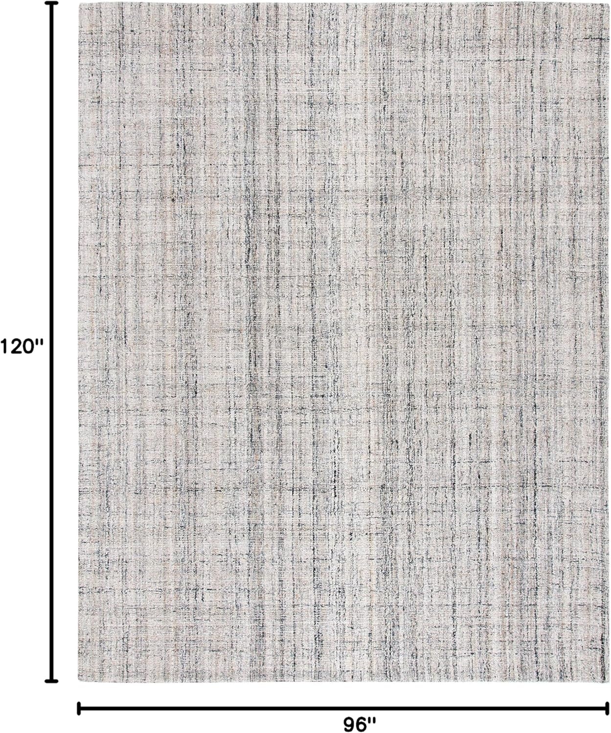 image:imageSAFAVIEH Abstract Collection Area Rug 8 Round Ivory amp Beige Handmade Wool amp Viscose Ideal for High Traffic Areas in Living Room Bedroom ABT141DCamelBlack