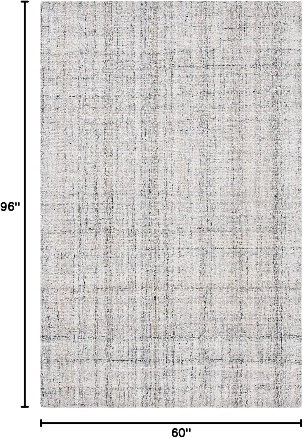 image:imageSAFAVIEH Abstract Collection Area Rug 8 Round Ivory amp Beige Handmade Wool amp Viscose Ideal for High Traffic Areas in Living Room Bedroom ABT141DCamelBlack